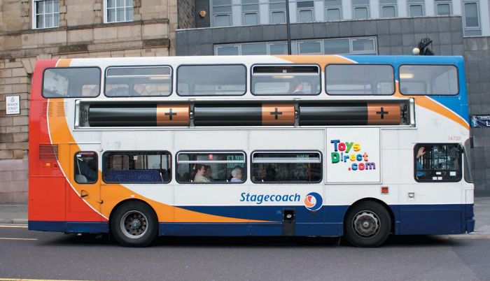  20 quảng cáo ấn tượng trên thân xe bus
