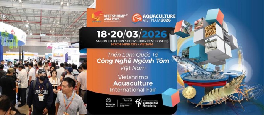 VietShrimp Asia 2026 & Aquaculture Vietnam 2026: Triển lãm Quốc tế Công nghệ ngành Tôm