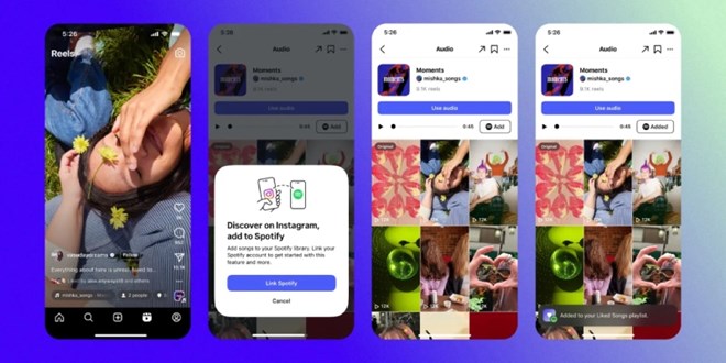 Instagram hiện cho phép bạn thêm bài hát vào thư viện Spotify của mình chỉ bằng một cú nhấp chuột