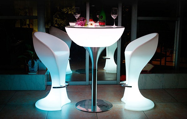 Bộ bàn ghế bar led cao cấp cho sự kiện