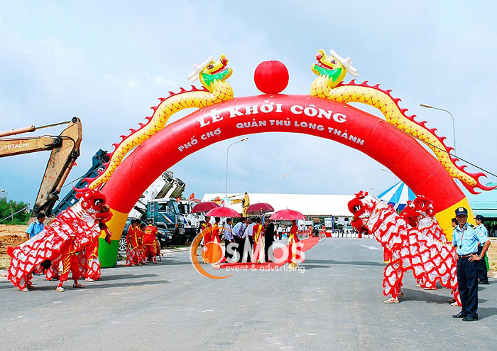 Cho thuê cổng hơi đầu rồng