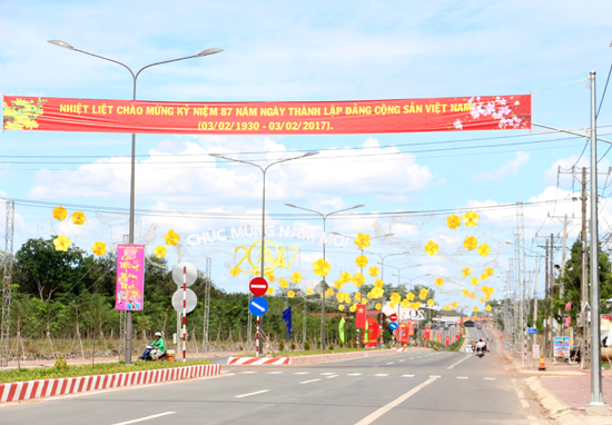 Khánh thành công trình xây dựng đường từ ngã ba Mười Muộn đi ngã ba Tân Thành