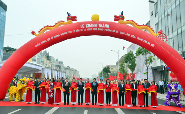 Khánh thành tuyến đường huyết mạch tại Hà Nội