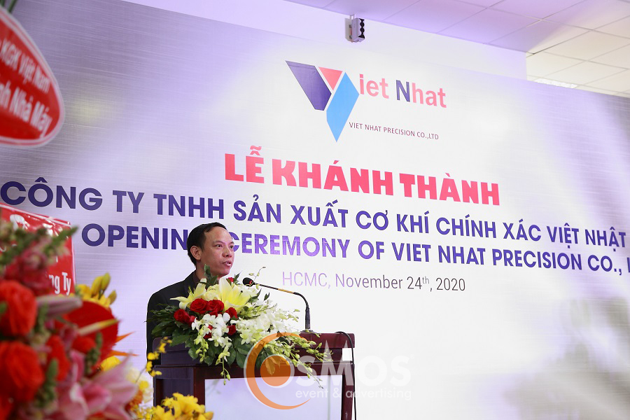 Tổ chức sự kiện khánh thành nhà máy cơ khí chính xác Việt Nhật