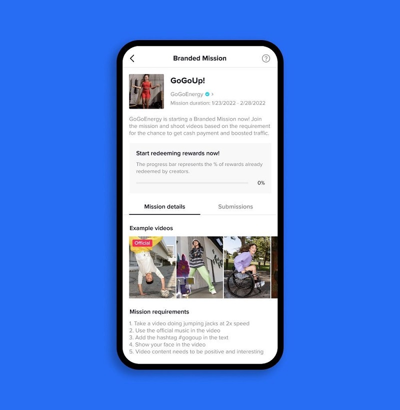 Thúc đẩy sự hợp tác giữa thương hiệu và cộng đồng sáng tạo TikTok ra mắt giải pháp Branded Mission