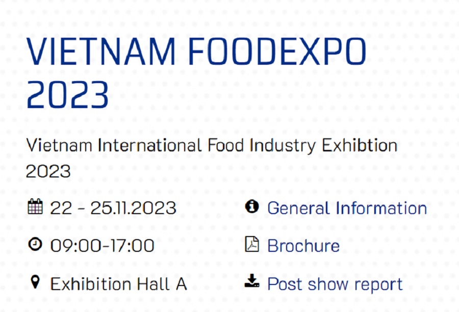 Vietnam Foodexpo - Triển lãm Quốc tế lớn nhất ngành công nghiệp thực phẩm Việt Nam