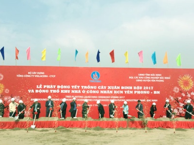 Lễ khởi công dự án nhà ở công nhân Viglacera tại KCN Yên Phong Bắc Ninh
