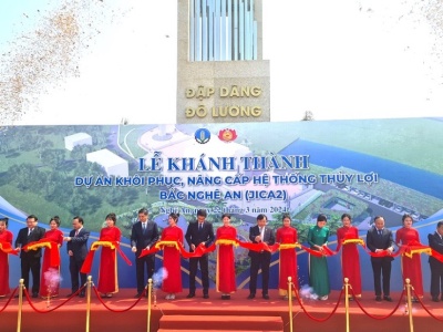 Nghệ An khánh thành dự án hơn 5.700 tỷ, tạo nguồn cấp nước cho 5 địa phương
