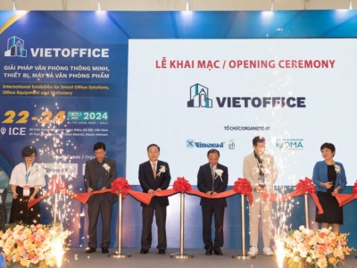 Khai mạc Triển lãm văn phòng phẩm quốc tế VietOffice 2024 tại Hà Nội